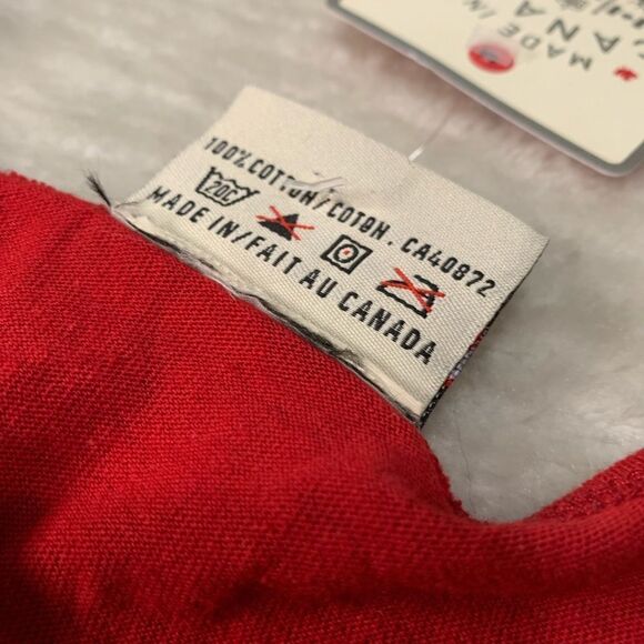 New Red Canoe Womens Red T Shirt Size Large Canx Short Sleeve Top - Picture 6 of 7